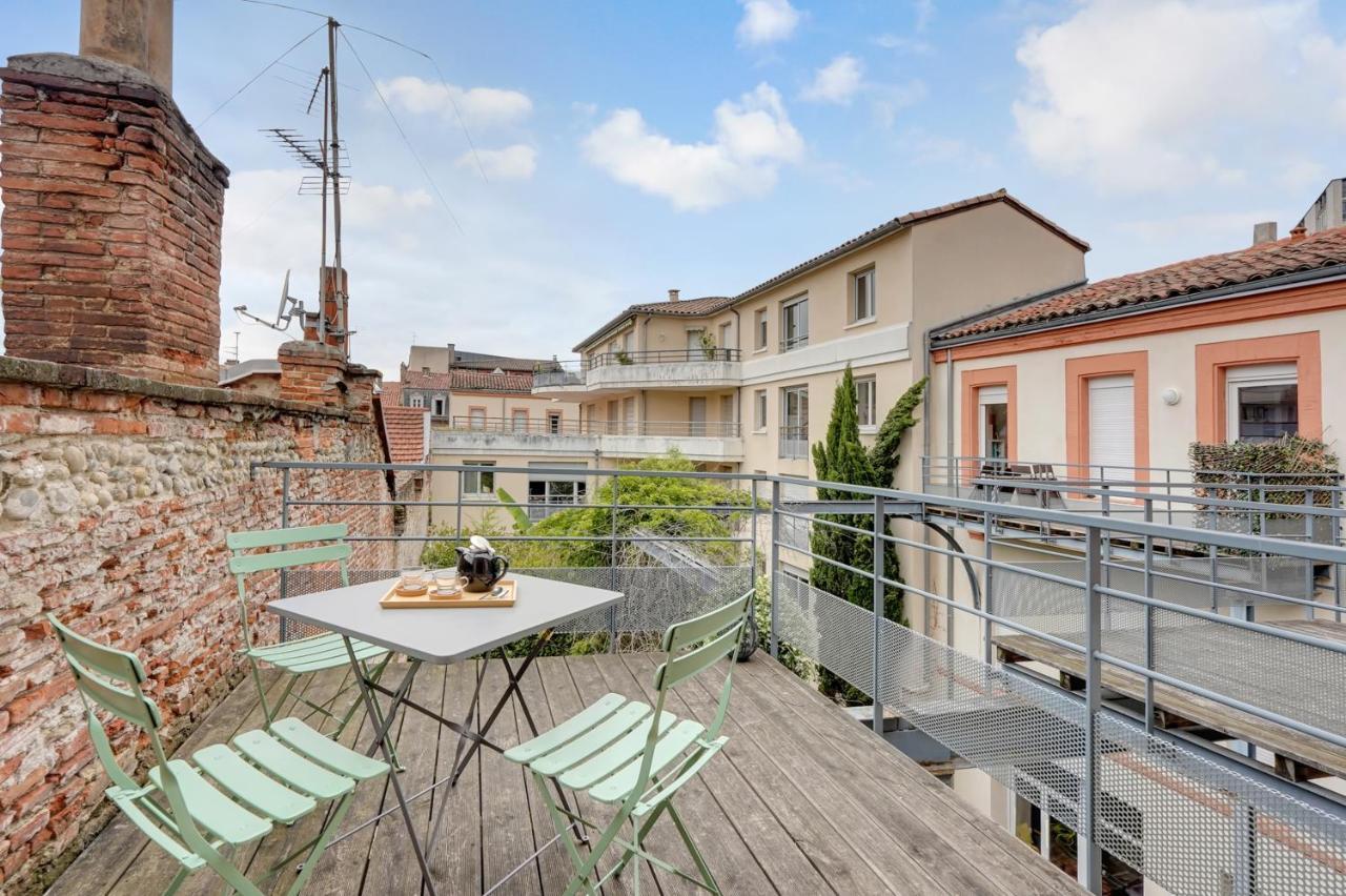Terrasse Riquet - En Plein Coeur De Toulouse Lägenhet Exteriör bild
